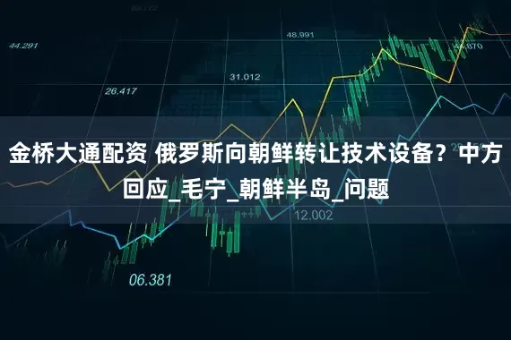 金桥大通配资 俄罗斯向朝鲜转让技术设备？中方回应_毛宁_朝鲜半岛_问题